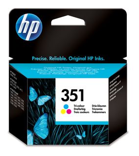 Hp - Cartuccia ink originale - 351 - C/M/Y - CB337EE - 170 pag