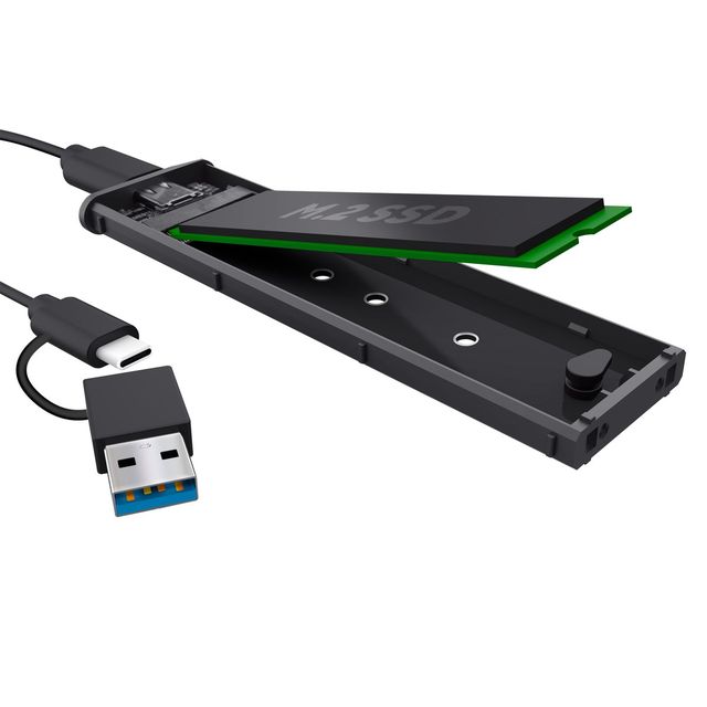 Trust 25806 storage drive enclosure SSD enclosure Black