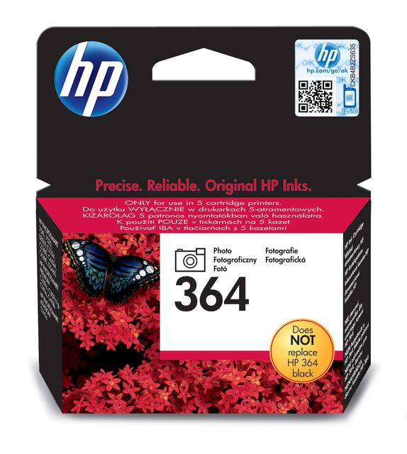 Hp - Cartuccia ink originale - 364 - Nero fotografico - CB317EE - 130 pag