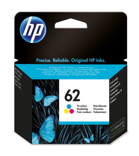 Hp - Cartuccia ink originale - 62 - C/M/Y - C2P06AE - 165 pag