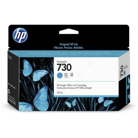 Hp - Cartuccia ink originale - 730 - Ciano - P2V62A - 130ml