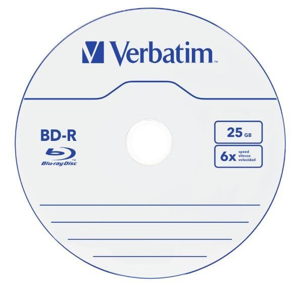 VERBATIM 43715 5 x BD-R 25GB CONFEZIONE JEWEL CASE