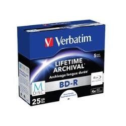 VERBATIM 43823/5 CONF 5 BLUE RAY DISC 25GB JEWEL CASE SUPERFICIE STAMPABILE