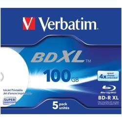 VERBATIM BLU RAY XL - 100 GB - 5PZ S