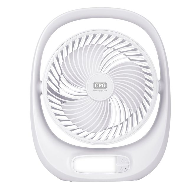 Ventilatore da tavolo ricaricabile KIMONO con LED