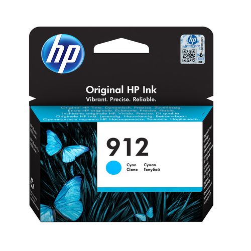Hp - Cartuccia ink originale - 912 - Ciano - 3YL77AE - 315 pag