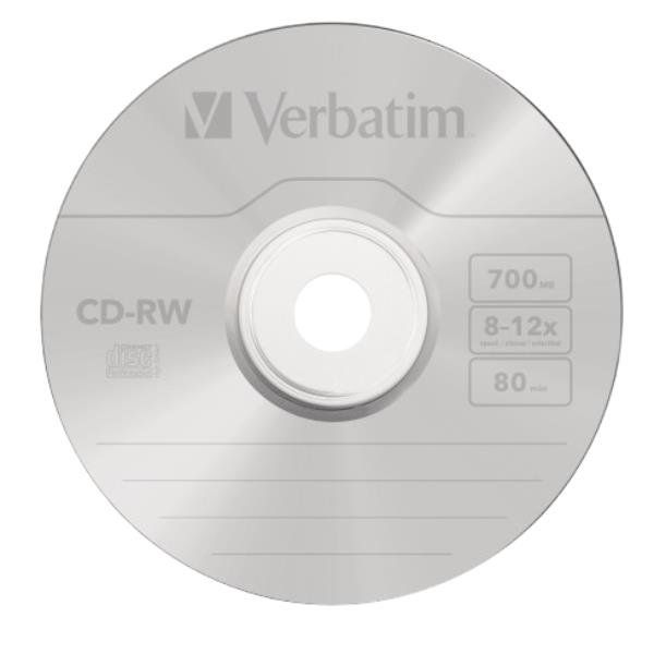 Verbatim - Scatola 10 CD-RW DataLife Plus - 8X-10X - serigrafato - 43148 - 700MB