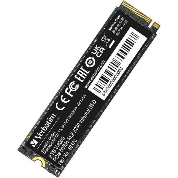 Verbatim Vi3000 PCIe NVMe M.2 SSD 2TB PCI Express 3.0