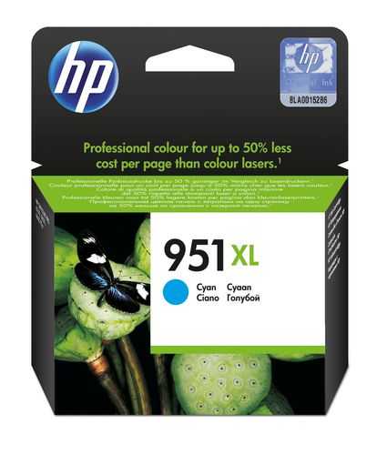 Hp - Cartuccia ink originale - 951XL - Ciano - CN046AE - 1.500 pag
