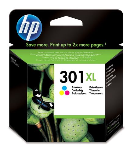 Hp - Cartuccia ink originale- 301XL - C/M/Y - CH564EE - 330 pag