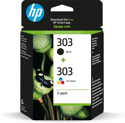 Hp - Cartuccia ink originale- 303 - C/M/Y/K - 3YM92AE - C/M/Y 165 pag / K 200 p…
