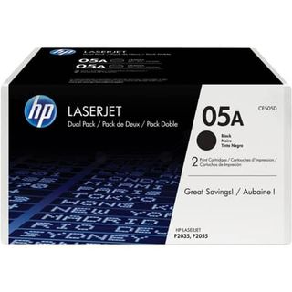 Hp - Confezione 2 Toner originale - 05A - Nero - CE505D - 2.300 pag cad