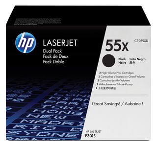 Hp - Confezione 2 Toner originale - 55X - Nero - CE255XD - 12.500 pag/cad