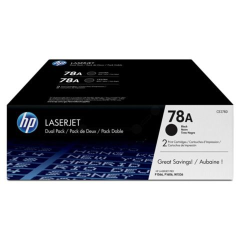 Hp - Confezione 2 Toner originale - 78A - Nero - CE278AD - 2.100 pag/cad