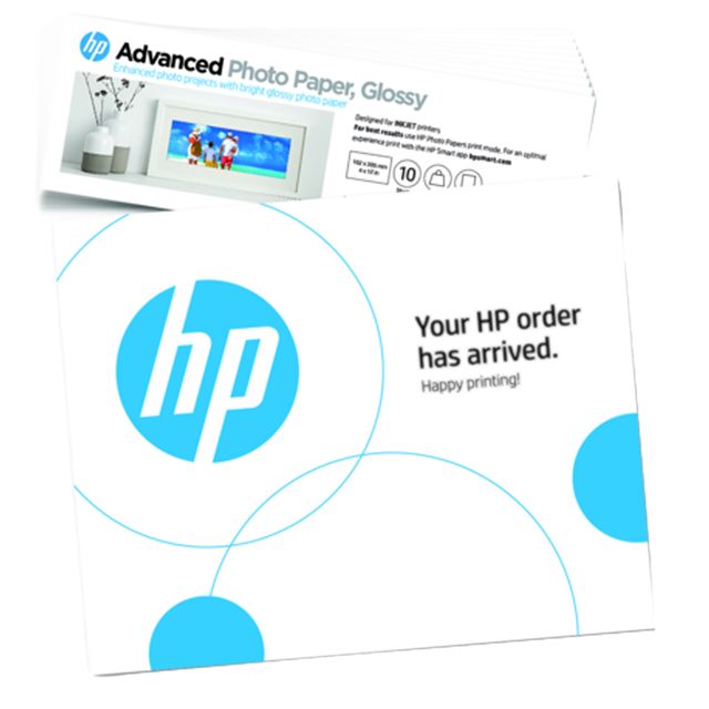 Hp - Confezione da 10 fogli di carta originale fotografica HP Advanced - lucida…