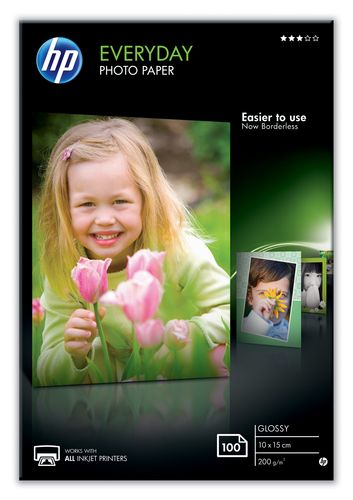 Hp - Confezione da 100 fogli carta originale fotografica HP Everyday - lucida -…