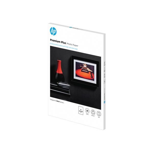 Hp - Confezione da 20 fogli carta originale fotografica HP Premium Plus - semi-…
