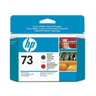 Hp - Testina di stampa originale - 73 - Nero opaco / Rosso - CD949A