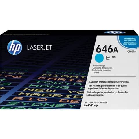 Hp - Toner originale - 646A - Ciano - CF031A - 12.500 pag