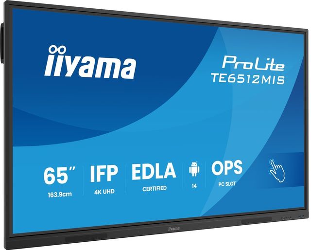 iiyama TE6512MIS-B4AG 65" iiWare13E Android 14 EDLA/non-EDLA 8/128GB 40-Punti P…