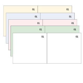 Data Ufficio - Ricevuta - 100 fogli - 130 x 58 mm