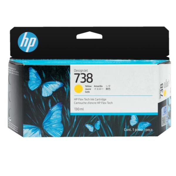 Hp originale - Cartuccia Ink DesignJet 738 - Giallo - 498N7A - 130ml