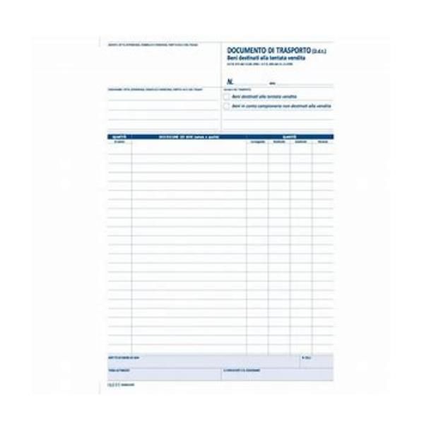 Data Ufficio - Modulo di tentata vendita/consegna - 50 fogli - 215 x 297 mm - d…