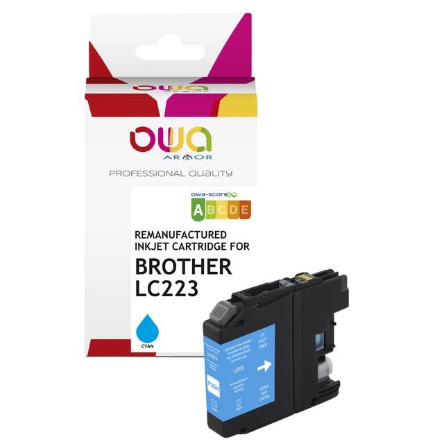 Armor - Cartuccia ink Compatibile per Brother LC-223 - Ciano - K20618OW - 8 ml