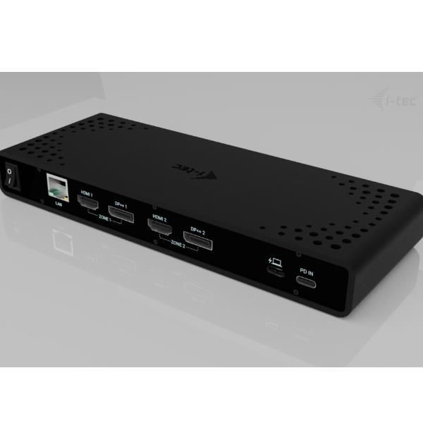 I-Tec Docking station universale USB-C, USB-A. DOPPIO MONITOR 4K + PD85W con AL…