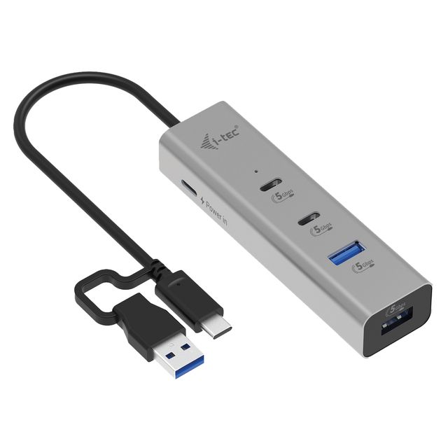 I-Tec HUB Universale MTL USB-CUSB-A (4 porte USB (2x USB-A e 2x USB-C) + PD 85W