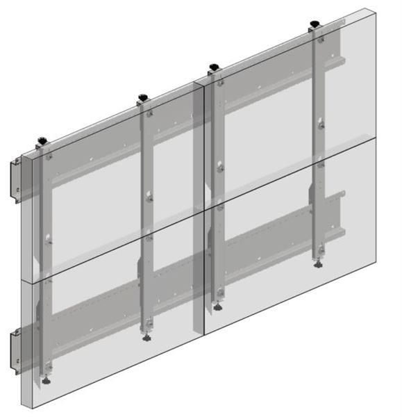ITB Solution Structure 2 x 2 - Staffa - per video wall - dimensione schermo: 45…