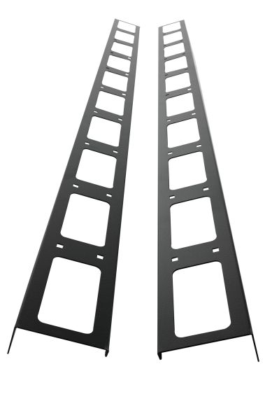 ITRack 309085, Pannello di gestione del cavo, Acciaio, Nero, 1 pz