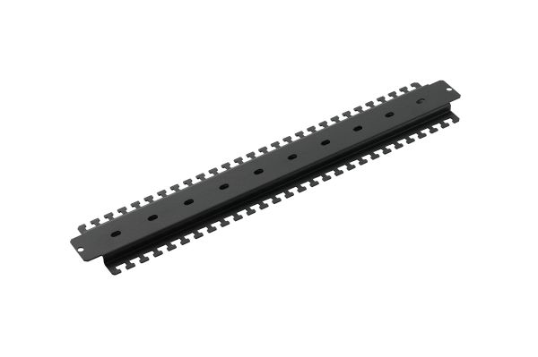 ITRack 309091, Barra di cablaggio, Acciaio, Nero