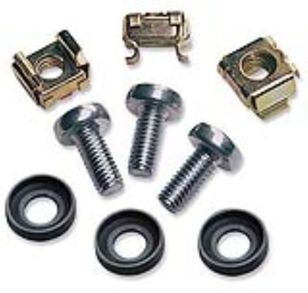 ITRack 309124, Confezione di dadi in gabbia, Metallico, 50 pz