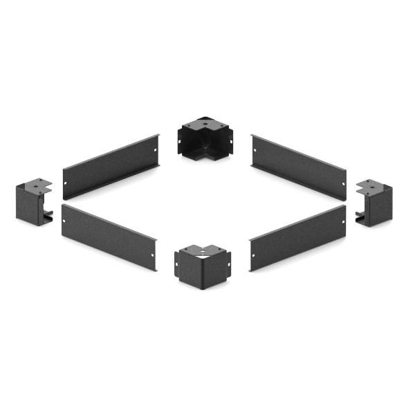ITRack 309335, Zoccolo per scaffale, Nero