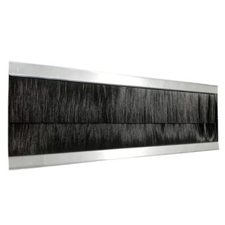 ITRack 309342, Pannello spazzolato, Alluminio, Poliammide, Nero, Argento, 2 pz