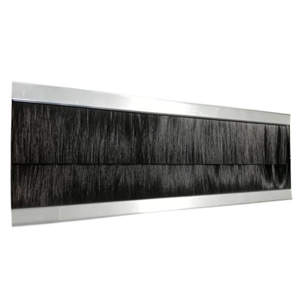 ITRack 309342, Pannello spazzolato, Alluminio, Poliammide, Nero, Argento, 2 pz