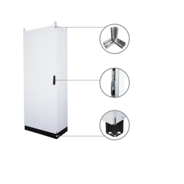 ITrack Industrial IP55 con porta vetro - 42U 2100x800x600 grigio