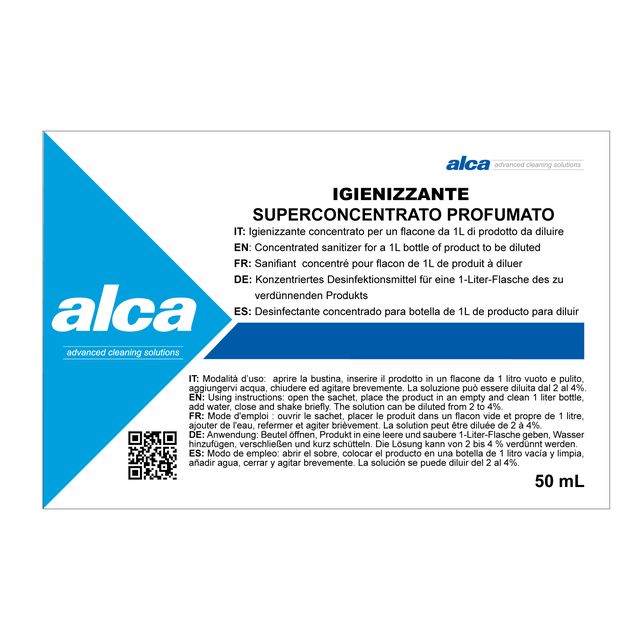 Igienizzante Linea Monodose - super concentrato/profumato - Alca - bustina da 5…