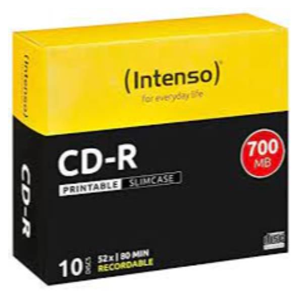 Intenso - 10 x CD-R - 700 MB (80 min) 52x - superfice stampabile con ink jet - …