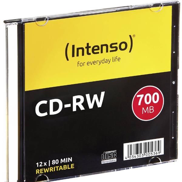 Intenso - 10 x CD-RW - 700 MB (80 min) 12x - Astuccio CD Slim