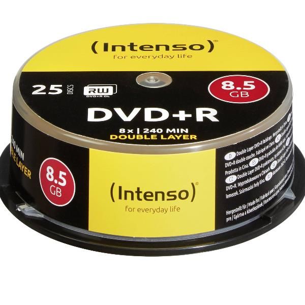Intenso - 25 x DVD+R DL - 8.5 GB 8x - campana