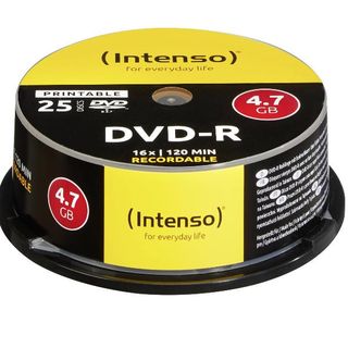 Intenso - 25 x DVD-R (G) - 4.7 GB 16x - superfice stampabile con ink jet - camp…