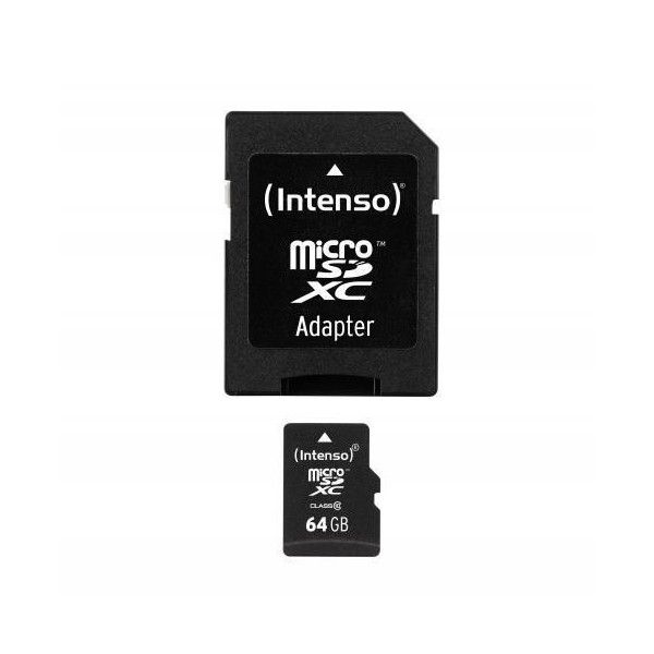 Intenso - Scheda di memoria flash (adattatore da microSDXC a SD in dotazione) -…