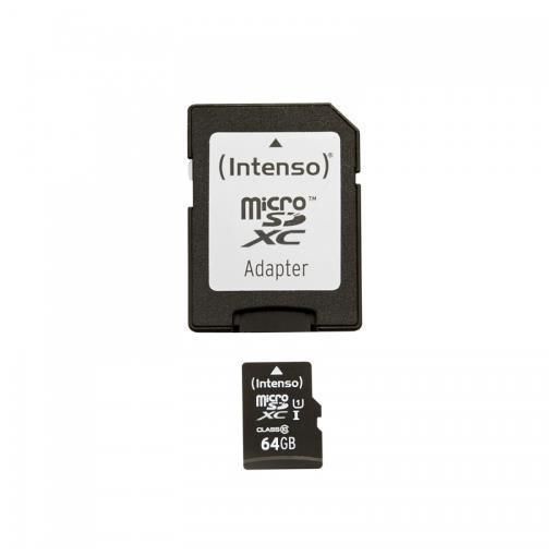 Intenso Premium - Scheda di memoria flash (adattatore da microSDXC a SD in dota…
