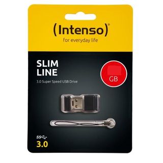 Intenso Slim Line - Chiavetta USB - 32 GB - USB 3.0 - nero