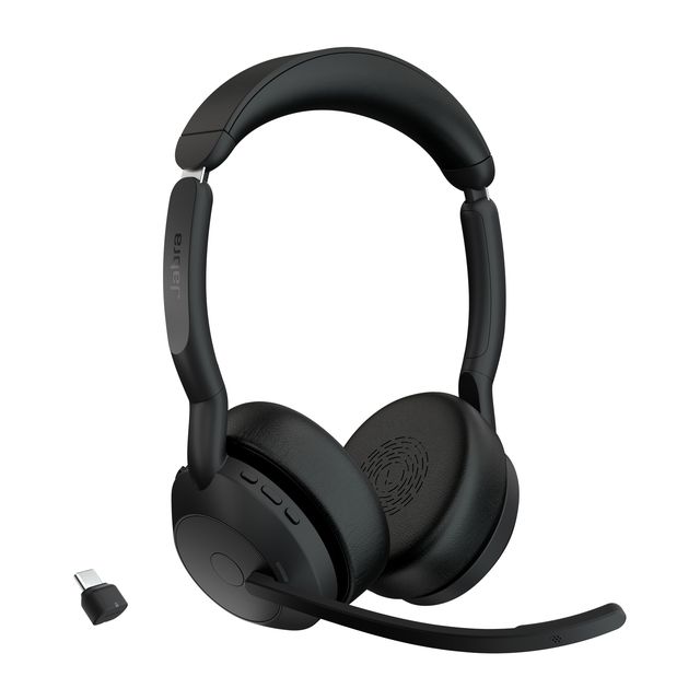 Jabra Evolve2 - Cuffie con microfono - on-ear - Bluetooth - senza fili - elimin…