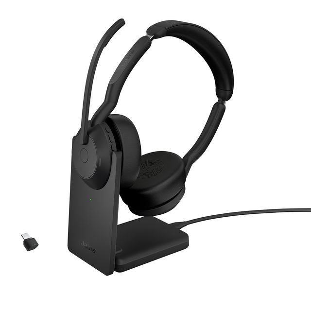 Jabra Evolve2 55 UC Stereo - Cuffie con microfono - on-ear - Bluetooth - senza …