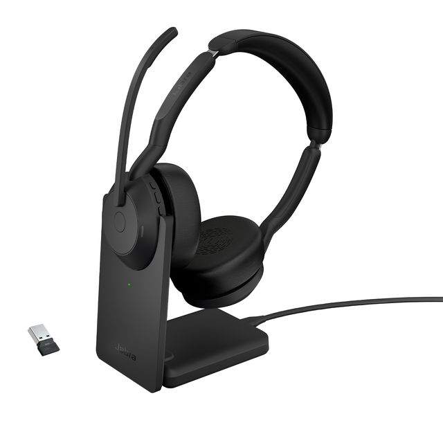 Jabra Evolve2 55 UC Stereo - Cuffie con microfono - on-ear - Bluetooth - senza …