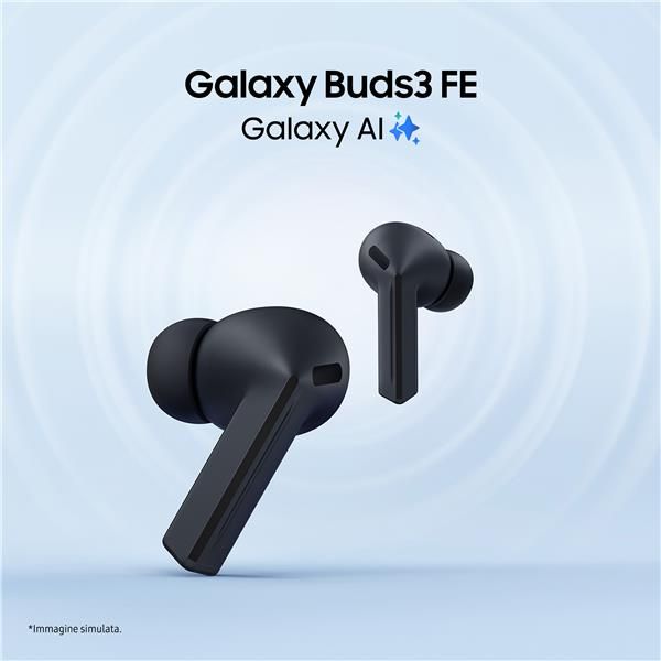 Samsung Galaxy Buds3 FE, Auricolari Wireless, Audio 360, Gemini AI, Black, True…